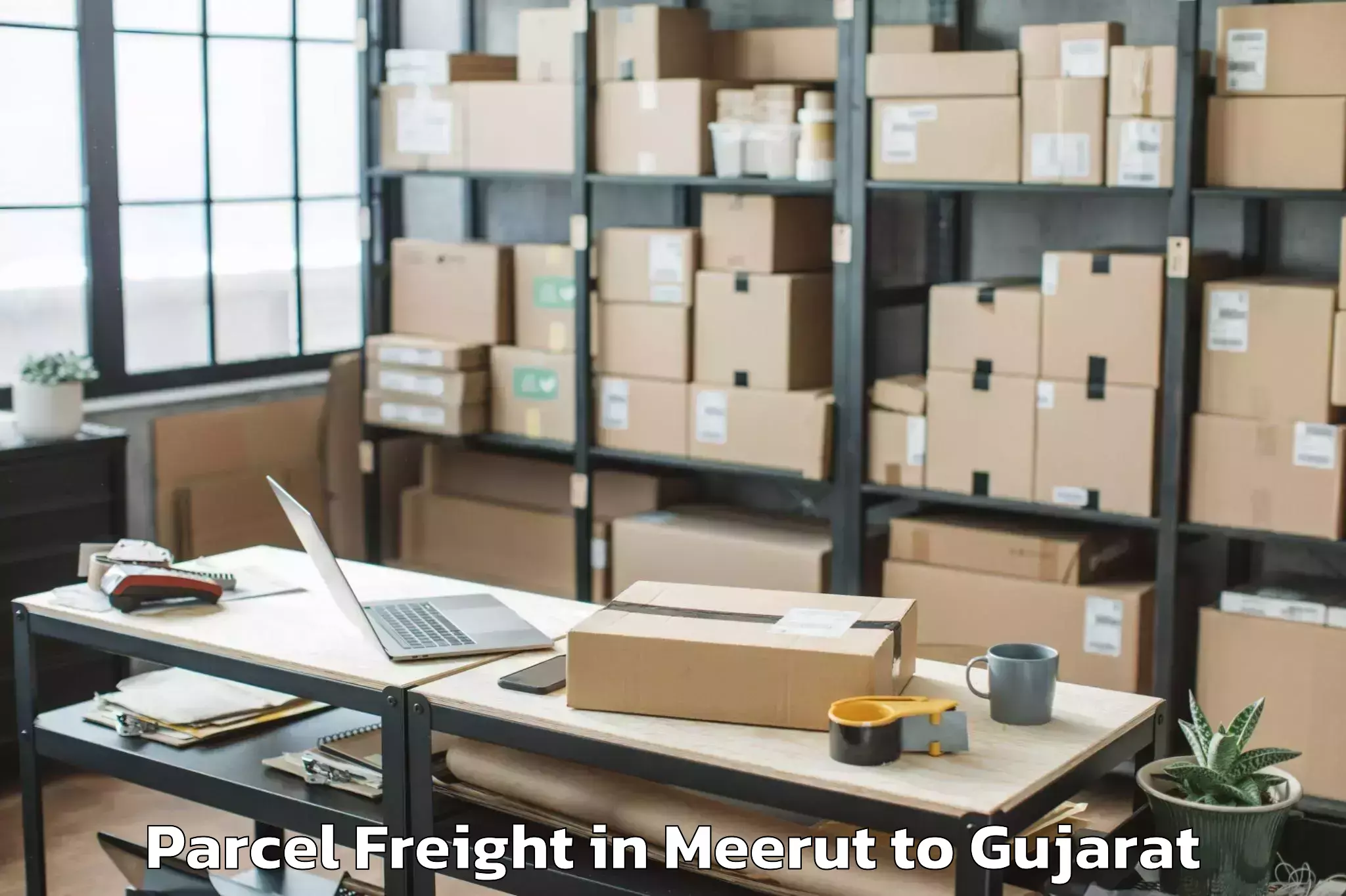 Meerut to Jafrabad Parcel Freight